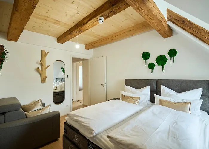 Lägenhet Wood World Luxury - Massage - Bergblick - Tranpolin- Parken Markdorf